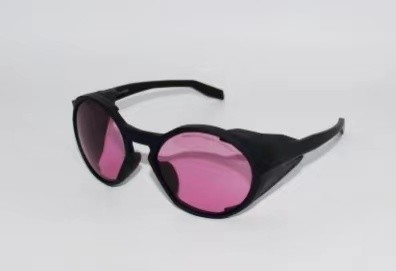 The Laser Protection Glasses With Pink Lenses.Used For Infared Laser 808nm , CTP Laser Printing,Laser Cosmetology  .