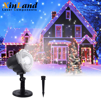 Remote Control Christmas Snowfall Projector Lights White For Halloween Xmas Party