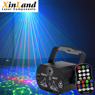 DJ Disco Sound Activated Laser Light RGB LED Projector With Remote Control