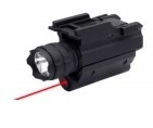 Red laser flashlight with cree LED light