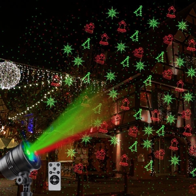 Christmas Red Green Laser Party Light Outdoor Plug In IP65 Waterproof Projection Light
