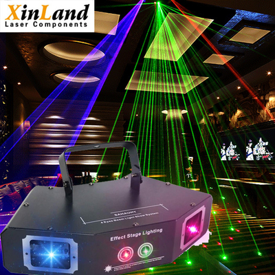 4 Beam Effect Stage Light RGB Sound Activated Party Light For Disco Dancing