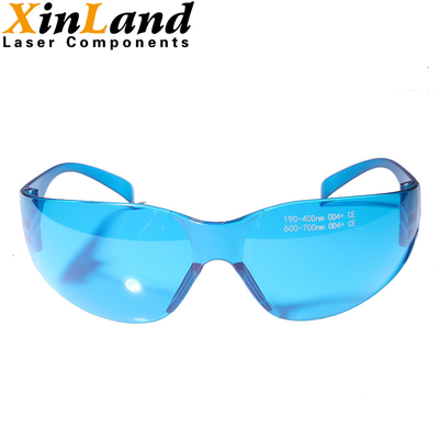 190~400nm&amp;600-700nm Blue Lens Laser Protection Glasses UV and Red Laser Protection Goggles