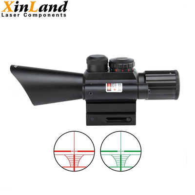 4X30 Hunting Red Laser Rifle Scopes Illuminated Hunting Riflescope With Mount