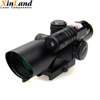 2.5-10x40 Red Green Illuminated Riflescope With Green Laser Weapon Sight Hunting