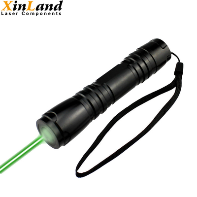 Waterproof Focused Green Laser Flashlight Portable Battery Powered