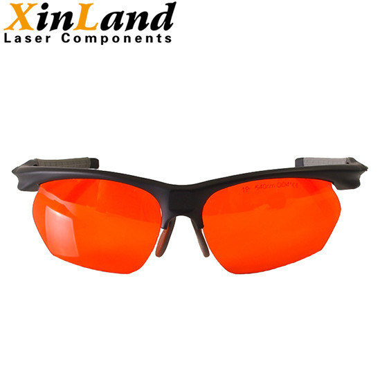 High Density 190～540nm OD 4+ 5mm Laser Eye Protection Safety Glasses for UV and Green Lasers