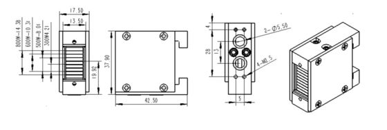 500W 600W 800W Microchannel Stack Module Diode Laser Stack 808 1064 755 Diode Laser Handle Spare Parts Module Repair