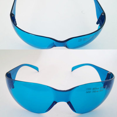 190~400nm&amp;600-700nm Blue Lens Laser Protection Glasses UV and Red Laser Protection Goggles