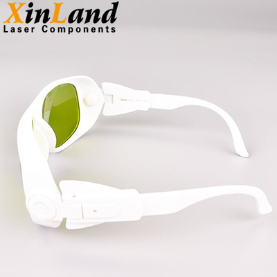 1070nm Fiber Laser Safety Glasses OD4+ VLT60% Green Lens Protective Laser Goggles for 190~450nm and 800~1100nm