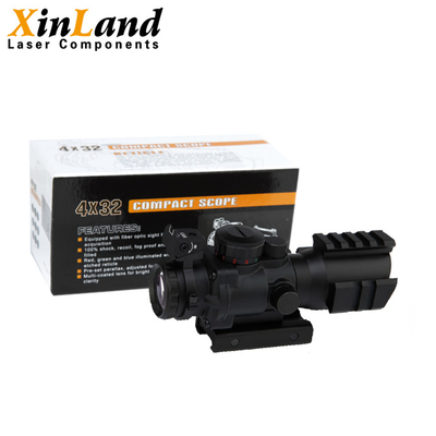 4X32 Magnified Rifle Scope Crosshair Reticle Scope Can Mounts To Any Picatinny Rail