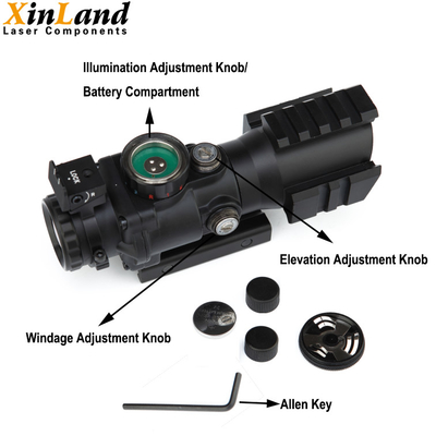 4X32 Magnified Rifle Scope Crosshair Reticle Scope Can Mounts To Any Picatinny Rail