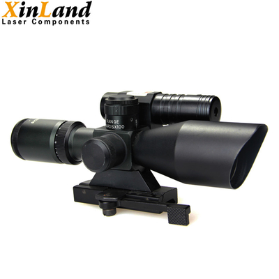 2.5-10x40 Red Green Illuminated Riflescope With Green Laser Weapon Sight Hunting