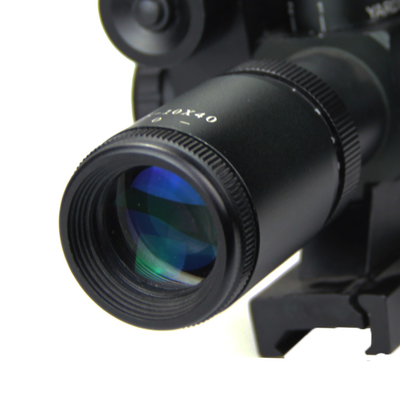 2.5-10x40 Red Green Illuminated Riflescope With Green Laser Weapon Sight Hunting