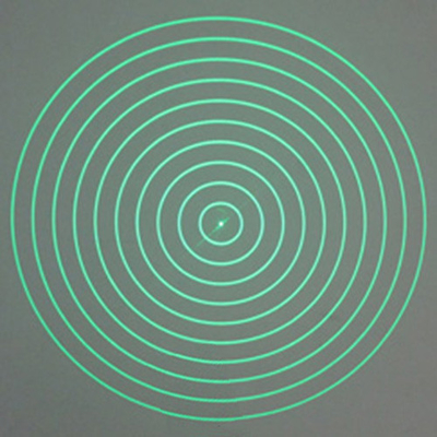 Ten Concentric Circles DOE Laser Module RGB Locating Continuous Type