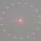 18 Point Circle Red Line Laser Module Mini Laser Atmosphere Light