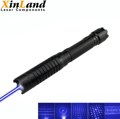 Flashlight Powerful Blue Laser Pointer Burning For Camping Hunting Set